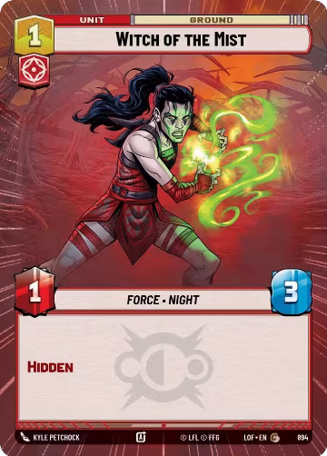 Witch of the Mist (Hyperspace Foil) (894), Legends of the Force — Star Wars card price