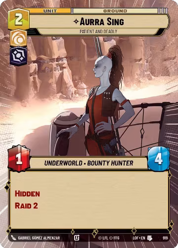 Aurra Sing - Patient and Deadly (Hyperspace Foil) (919), Legends of the Force — Star Wars card price