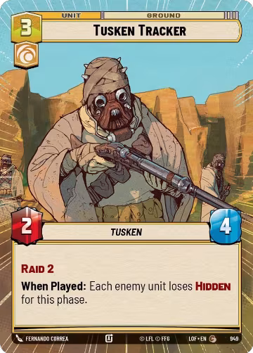 Tusken Tracker (Hyperspace Foil) (949), Legends of the Force — Star Wars card price