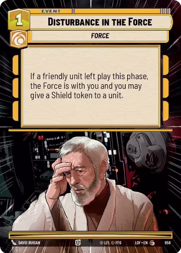 Disturbance in the Force (Hyperspace Foil) (956), Legends of the Force — Star Wars card price