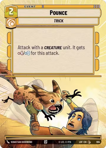 Pounce (Hyperspace Foil) (964), Legends of the Force — Star Wars card price