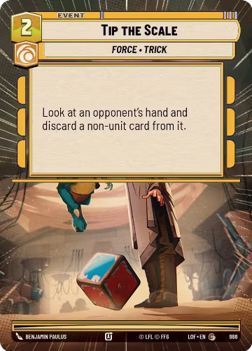 Tip the Scale (Hyperspace Foil) (966), Legends of the Force — Star Wars card price