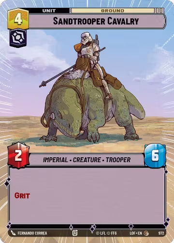 Sandtrooper Cavalry (Hyperspace Foil) (972), Legends of the Force — Star Wars card price
