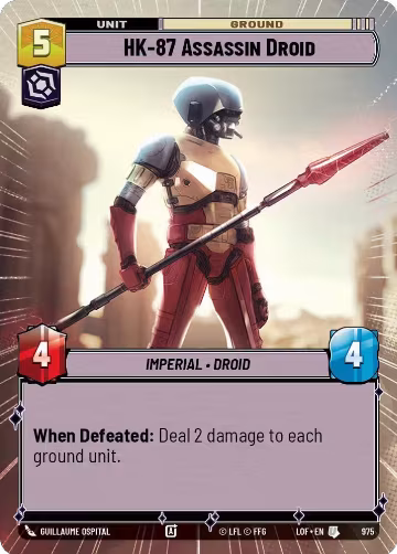 HK-87 Assassin Droid (Hyperspace Foil) (975), Legends of the Force — Star Wars card price