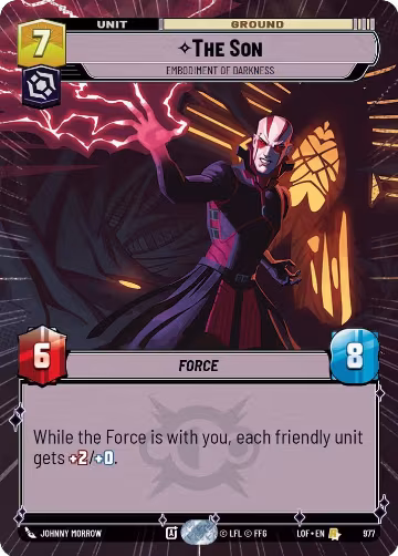 The Son - Embodiment of Darkness (Hyperspace Foil) (977), Legends of the Force — Star Wars card price