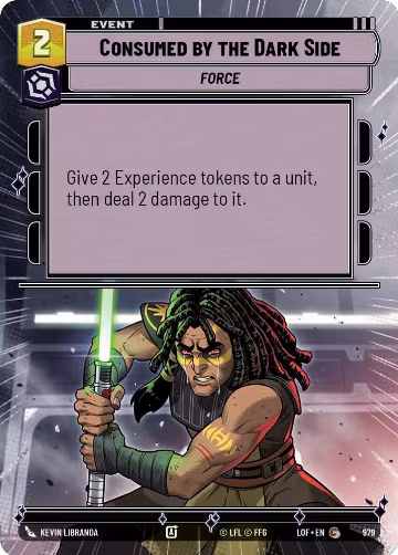 Consumed by the Dark Side (Hyperspace Foil) (979), Legends of the Force — Star Wars card price