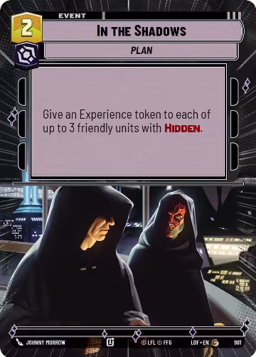 In the Shadows (Hyperspace Foil) (981), Legends of the Force — Star Wars card price