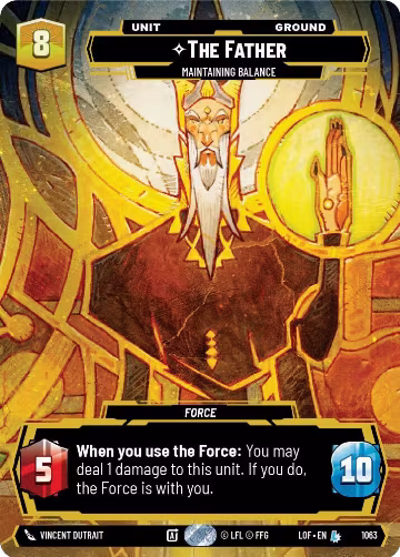 The Father - Maintaining Balance (Prestige) (1063), Legends of the Force — Star Wars card price