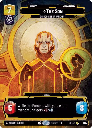 The Son - Embodiment of Darkness (Prestige) (1064), Legends of the Force — Star Wars card price