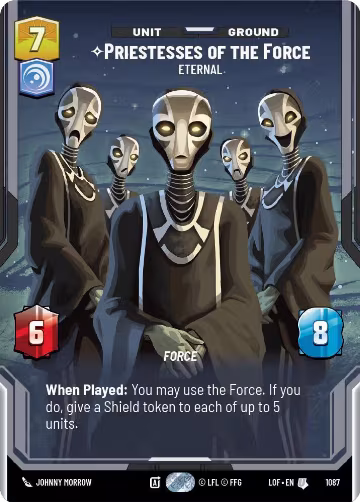 Priestesses of the Force - Eternal (Prestige Foil) (1087), Legends of the Force — Star Wars card price