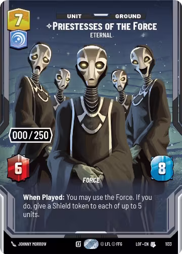 Priestesses of the Force - Eternal (Serialized) (1133), Legends of the Force — Star Wars card price