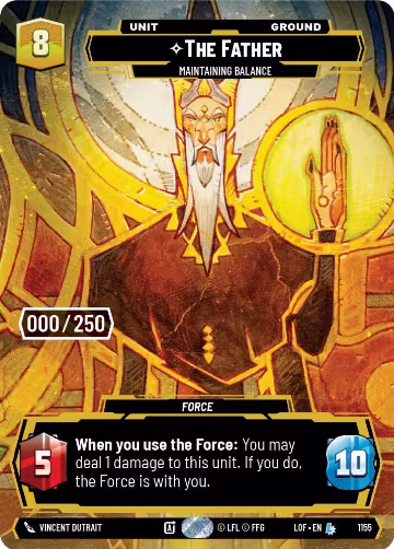 The Father - Maintaining Balance (Serialized) (1155), Legends of the Force — Star Wars card price