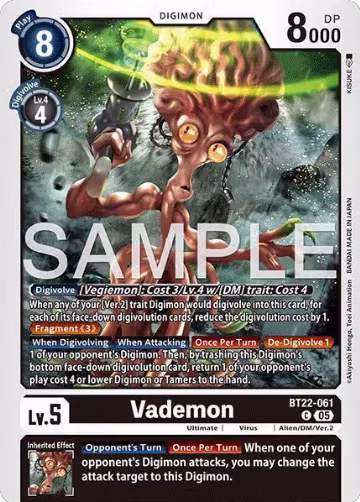 Vademon (BT22-061 C), Cyber Eden — Digimon card price
