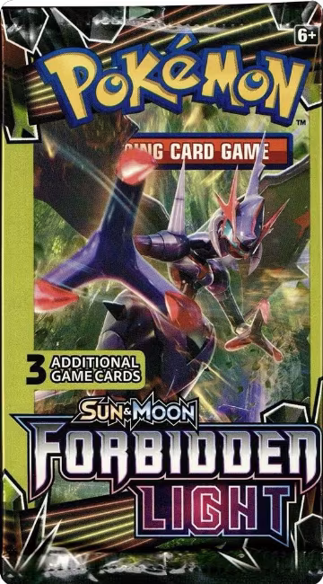 Forbidden Light 3-Card Booster Pack, SM - Forbidden Light — Pokémon sealed product price