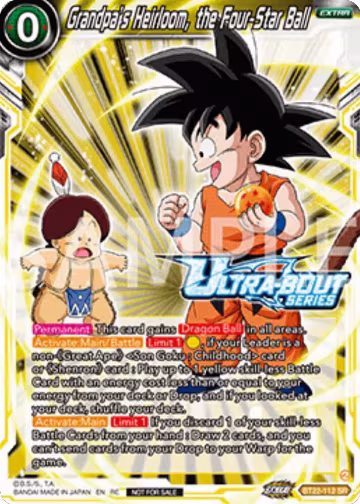 Grandpa's Heirloom, the Four-Star Ball (Event Pack 17) (BT22-112), Promotion Cards — DB Super card price