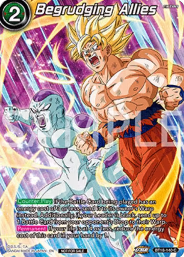 Begrudging Allies (Premium Alt-Art Set 2025 Vol.2) (BT18-140), Promotion Cards — DB Super card price