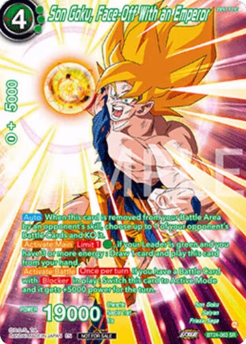 Son Goku, Face-Off With an Emperor (Premium Alt-Art Set 2025 Vol.2) (BT24-063), Promotion Cards — DB Super card price