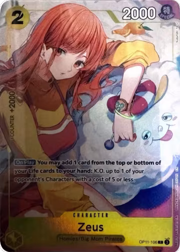 Zeus (Official Playmat -Bandai Card Games Fest 24-25 Edition-) (OP11-106), One Piece Promotion Cards — One Piece card price