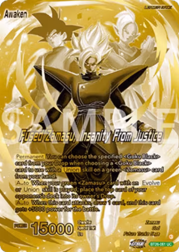 Zamasu // Fused Zamasu, Insanity From Justice (Championship Golden Card 2025 Vol.2) (BT26-061), Promotion Cards — DB Super card price