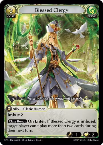 Blessed Clergy (004), Supporter Pack 3 — Grand Archive card price