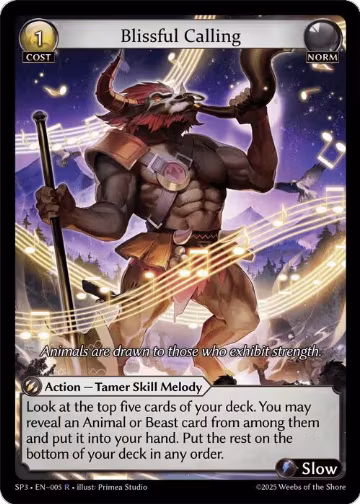 Blissful Calling (005), Supporter Pack 3 — Grand Archive card price
