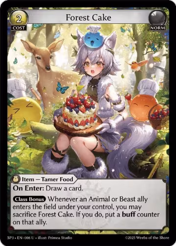 Forest Cake (008), Supporter Pack 3 — Grand Archive card price
