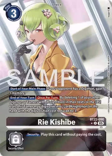 Rie Kishibe (Alternate Art) (BT22-090 R), Cyber Eden — Digimon card price