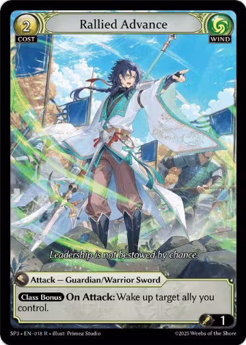 Rallied Advance (018), Supporter Pack 3 — Grand Archive card price