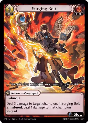 Surging Bolt (023), Supporter Pack 3 — Grand Archive card price