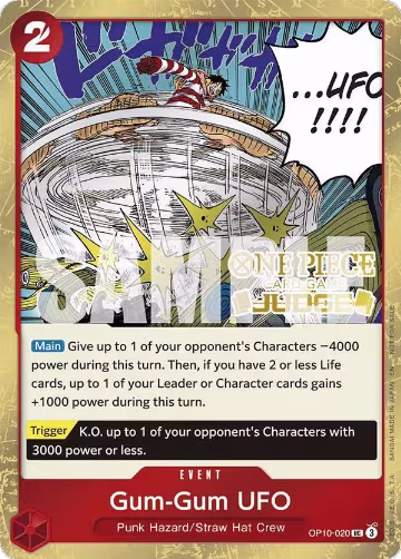 Gum-Gum UFO (Judge Pack Vol. 6) (OP10-020), One Piece Promotion Cards — One Piece card price