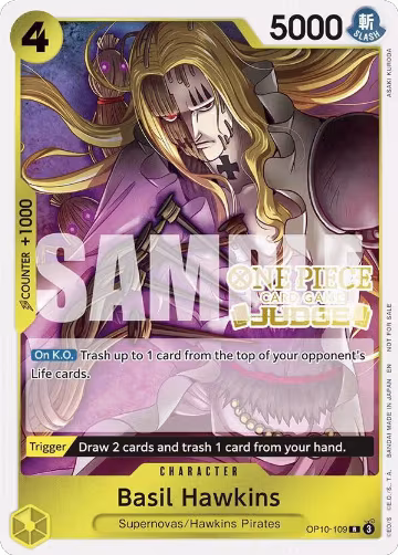 Basil Hawkins (Judge Pack Vol. 6) (OP10-109), One Piece Promotion Cards — One Piece card price