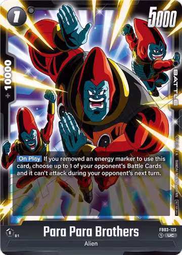 Para Para Brothers (Limited Pack 02) (FB03-123), Tournament and Championship Promos — DB Fusion card price
