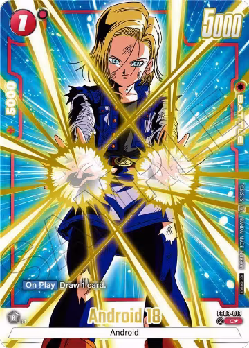 Android 18 (Limited Pack 02) (Alternate Art) (FB07-013), Tournament and Championship Promos — DB Fusion card price
