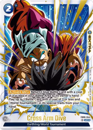 Cross Arm Dive (Limited Pack 02) (Alternate Art) (FB06-044), Tournament and Championship Promos — DB Fusion card price