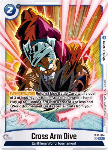 Cross Arm Dive (Limited Pack 02) (FB06-044), Tournament and Championship Promos — DB Fusion card price