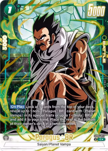 Paragus : BR (Limited Pack 02) (Alternate Art) (FB06-057), Tournament and Championship Promos — DB Fusion card price