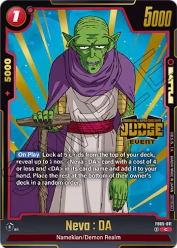 Neva : DA (Judge Pack (Event Judge) 04) (FB05-011), Tournament and Championship Promos — DB Fusion card price