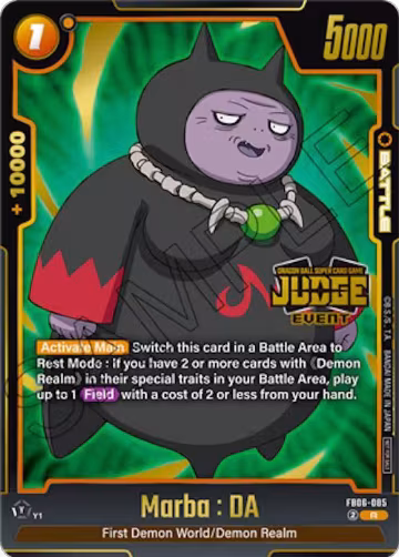 Marba : DA (Judge Pack (Event Judge) 04) (FB06-085), Tournament and Championship Promos — DB Fusion card price