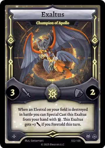 Exaltus - Champion of Apollo (SS2-100), Shattered Stars Chapter 2 [SS2] — Elestrals card price