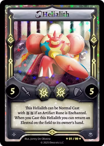 Helialith (Serialized) (x/99), Shattered Stars Chapter 2 [SS2] — Elestrals card price
