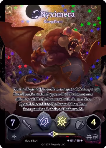 Nyximera - Risen Form (Serialized) (x/10), Shattered Stars Chapter 2 [SS2] — Elestrals card price