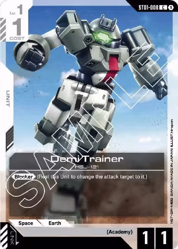 Demi Trainer (ST01-008), Starter Deck 01: Heroic Beginnings — Gundam card price