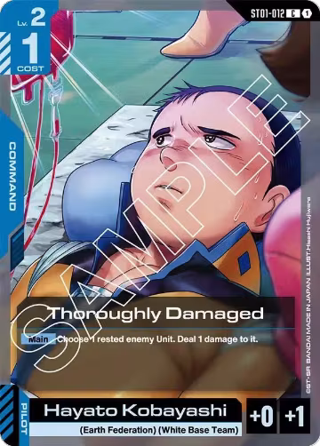 Thoroughly Damaged (ST01-012), Starter Deck 01: Heroic Beginnings — Gundam card price