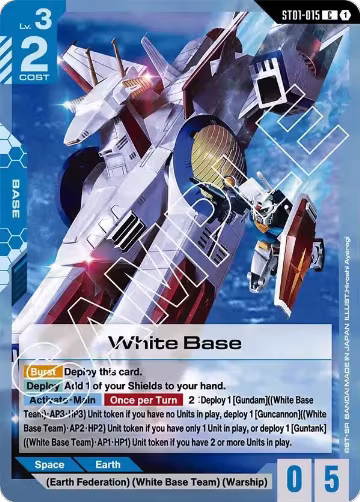 White Base (ST01-015), Starter Deck 01: Heroic Beginnings — Gundam card price