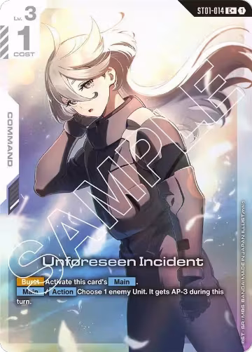 Unforeseen Incident (C+) (ST01-014) — card price
