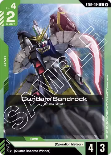 Gundam Sandrock (ST02-004), Starter Deck 02: Wings of Advance — Gundam card price