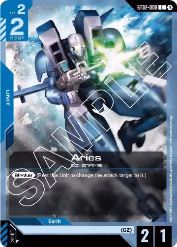 Aries (ST02-008), Starter Deck 02: Wings of Advance — Gundam card price