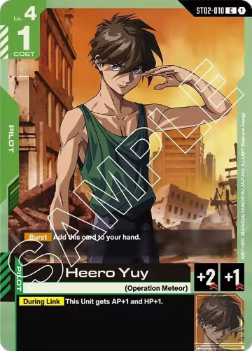 Heero Yuy (ST02-010), Starter Deck 02: Wings of Advance — Gundam card price