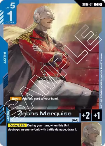 Zechs Merquise (ST02-011), Starter Deck 02: Wings of Advance — Gundam card price