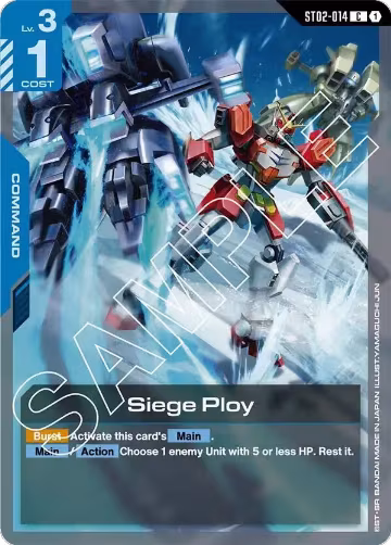 Siege Ploy (ST02-014), Starter Deck 02: Wings of Advance — Gundam card price